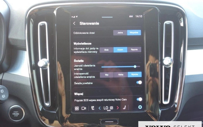 Volvo XC 40 cena 159900 przebieg: 40871, rok produkcji 2022 z Warszawa małe 631